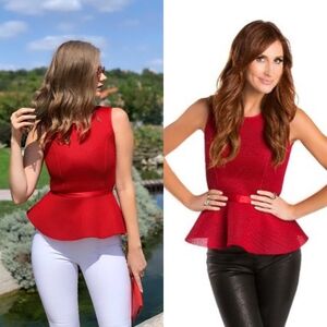 Maje Frebil Mesh Peplum Top Sleeveless Blouse  Size 1